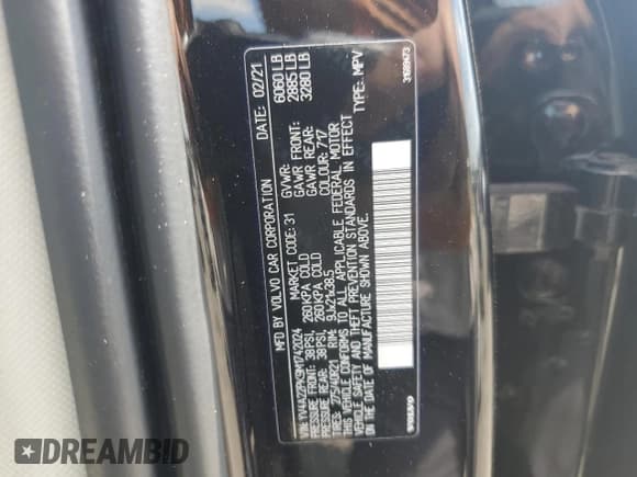 ✅ 2021 Volvo XC90 Momentum • VIN: YV4A22PK9M1742024 • Лот: 62426885. Опубликован ранее на Copart с пробегом 39 481 миль. Бесплатный доступ к архиву аукционных продаж из США и подробный отчёт об истории автомобиля на DreamBid. Изображение 13.