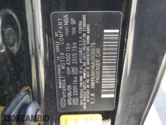 ✅ 2010 Hyundai Genesis Coupe Track • VIN: KMHHU6KH4AU009979 • Lot: 49513615. Wystawiony na Copart z przebiegiem 144 052 mil. Bezpłatny archiwum sprzedaży aukcyjnych z USA i szczegółowy raport historii pojazdu na DreamBid. Zdjęcie 12.