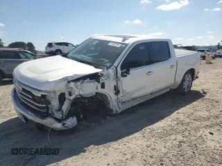 ✅ 2024 Chevrolet Silverado 1500 High Country • VIN: 1GCUDJED9RZ246979 • Lot: 61488795. Listed on Copart with 23,552 mi. Free auction sales archive from the USA and detailed vehicle history report at DreamBid. Image 1.