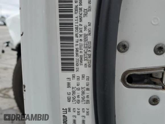 ✅ 2012 Ram 2500 ST • VIN: 3C6TD4CL6CG192692 • Lot: 58399695. Listed on Copart with 153,800 mi. Free auction sales archive from the USA and detailed vehicle history report at DreamBid. Image 13.