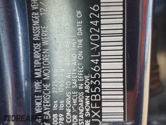 ✅ 2004 BMW X5 4.4i • VIN: 5UXFB53564LV02426 • Lot: 73861104. Listed on Copart with 214,514 mi. Free auction sales archive from the USA and detailed vehicle history report at DreamBid. Image 12.