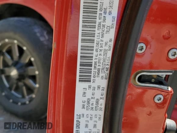 ✅ 2010 Dodge 1500 TRX • VIN: 1D7RV1GTXAS129292 • Lot: 55835135. Wystawiony na Copart z przebiegiem 155 362 mil. Bezpłatny archiwum sprzedaży aukcyjnych z USA i szczegółowy raport historii pojazdu na DreamBid. Zdjęcie 12.