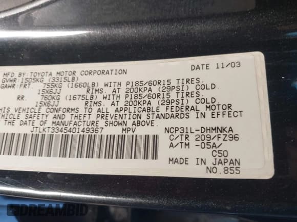 ✅ 2004 Scion xB • VIN: JTLKT334540149367 • Lot: 43794687. Wystawiony na IAAI z przebiegiem 127 113 mil. Bezpłatny archiwum sprzedaży aukcyjnych z USA i szczegółowy raport historii pojazdu na DreamBid. Zdjęcie 9.