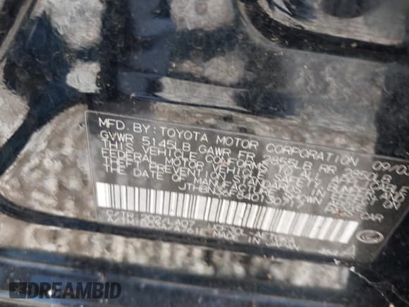 ✅ 2004 Lexus LS 430 • VIN: JTHBN36F840130717 • Lot: 43579653. Listed on IAAI with Not provided. Free auction sales archive from the USA and detailed vehicle history report at DreamBid. Image 9.