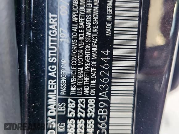 ✅ 2018 Mercedes-Benz S 450 • VIN: WDDUG6GB9JA362644 • Lot: 82101965. Listed on Copart with 41,226 mi. Free auction sales archive from the USA and detailed vehicle history report at DreamBid. Image 12.