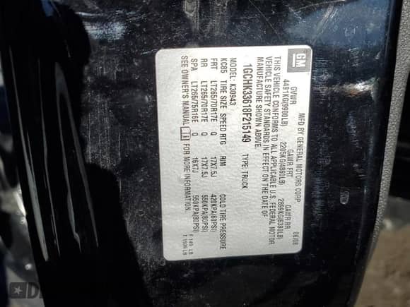 2008 Chevrolet Silverado 3500HD SRW LTZ with VIN 1GCHK33618F215149, listed as a Copart auction lot 83868944 with 29,478 mi miles and Salvage title. Bid and sale history available at DreamBid. Image 12.