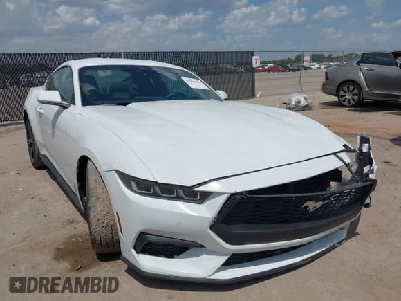 ✅ 2024 Ford Mustang EcoBoost • VIN: 1FA6P8TH4R5106804 • Lot: 42996550. Listed on IAAI with 40,016 mi. Free auction sales archive from the USA and detailed vehicle history report at DreamBid. Image 1.