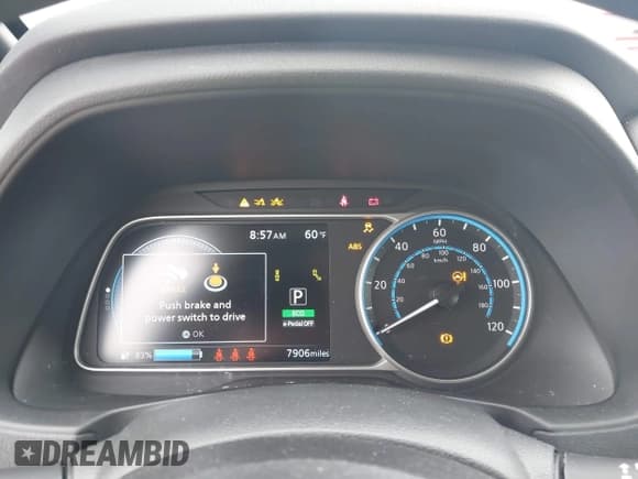 ✅ 2023 Nissan LEAF S • VIN: 1N4AZ1BV8PC562929 • Lot: 42601853. Listed on IAAI with 7,906 mi. Free auction sales archive from the USA and detailed vehicle history report at DreamBid. Image 7.