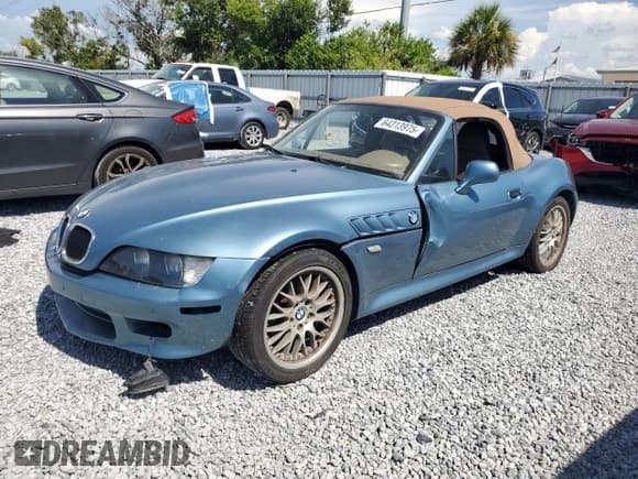 ✅ 2000 BMW Z3 • VIN: WBACH3346YLF72125 • Lot: 64313975. Wystawiony na Copart z przebiegiem 99 087 mil. Bezpłatny archiwum sprzedaży aukcyjnych z USA i szczegółowy raport historii pojazdu na DreamBid. Zdjęcie 1.
