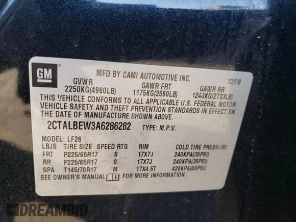 ✅ 2010 GMC Terrain SLE-1 • VIN: 2CTALBEW3A6286282 • Lot: 74806844. Wystawiony na Copart z przebiegiem 125 949 mil. Bezpłatny archiwum sprzedaży aukcyjnych z USA i szczegółowy raport historii pojazdu na DreamBid. Zdjęcie 13.