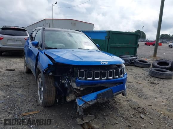 ✅ 2020 Jeep Compass Limited • VIN: 3C4NJDCB7LT208827 • Lot: 43063182. Listed on IAAI with 94,469 mi. Free auction sales archive from the USA and detailed vehicle history report at DreamBid. Image 6.