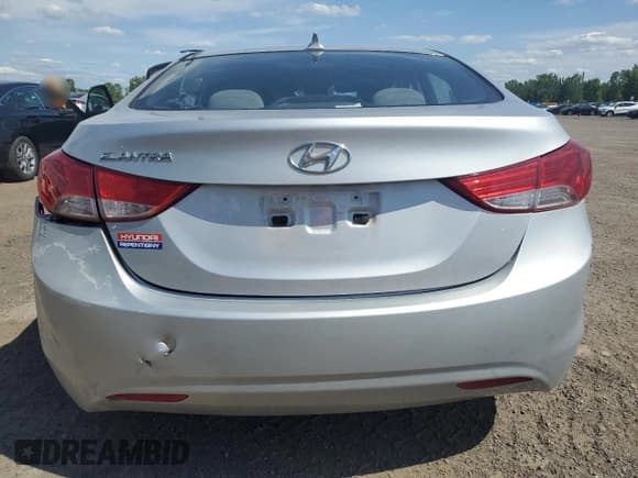 ✅ 2013 Hyundai Elantra Limited • VIN: 5NPDH4AE0DH274545 • Lot: 65502225. Listed on Copart with Not provided. Free auction sales archive from the USA and detailed vehicle history report at DreamBid. Image 6.