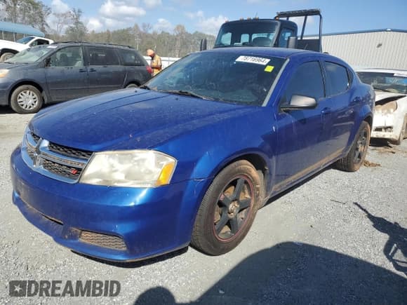 ✅ 2013 Dodge Avenger SE • VIN: 1C3CDZAB5DN752408 • Лот: 78716964. Опубликован ранее на Copart с пробегом 139 092 миль. Бесплатный доступ к архиву аукционных продаж из США и подробный отчёт об истории автомобиля на DreamBid. Изображение 1.