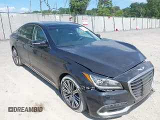 ✅ 2018 Genesis G80 3.8L • VIN: KMHGN4JE5JU251460 • Lot: 42821948. Listed on IAAI with 63,330 mi. Free auction sales archive from the USA and detailed vehicle history report at DreamBid. Image 1.