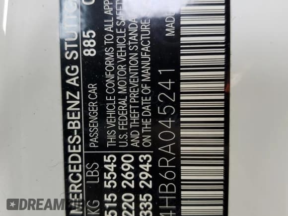 ✅ 2024 Mercedes-Benz E 350 • VIN: W1KLF4HB6RA045241 • Лот: 55748625. Опубликован ранее на Copart с пробегом 8 199 миль. Бесплатный доступ к архиву аукционных продаж из США и подробный отчёт об истории автомобиля на DreamBid. Изображение 12.