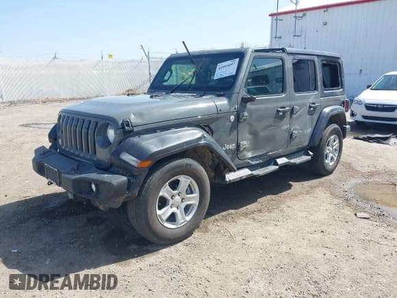 ✅ 2020 Jeep Wrangler Unlimited Sport S • VIN: 1C4HJXDG5LW144435 • Lot: 41993097. Wystawiony na IAAI z przebiegiem 27 675 mil. Bezpłatny archiwum sprzedaży aukcyjnych z USA i szczegółowy raport historii pojazdu na DreamBid. Zdjęcie 2.