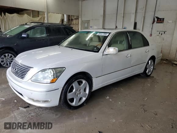 ✅ 2005 Lexus LS 430 • VIN: JTHBN36F055008230 • Лот: 90447995. Опубликован ранее на Copart с пробегом 299 213 миль. Бесплатный доступ к архиву аукционных продаж из США и подробный отчёт об истории автомобиля на DreamBid. Изображение 1.