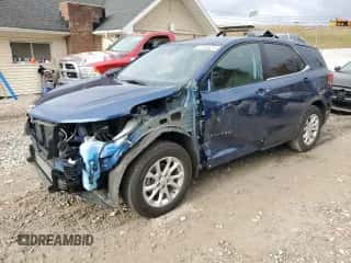 2020 Chevrolet Equinox LT z VIN 2GNAXUEV8L6109319, wystawiony jako Copart lot #82580875 z przebiegiem 49 245 mil mil oraz Szkoda całkowita • Salvage title. Historia ofert i sprzedaży dostępna na DreamBid. Obrazek 1.