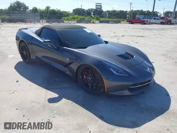 2014 Chevrolet Corvette Z51 3LT z VIN 1G1YL3D70E5110276, wystawiony jako IAAI lot #42763659 z przebiegiem 53 007 mil mil oraz . Historia ofert i sprzedaży dostępna na DreamBid. Obrazek 1.