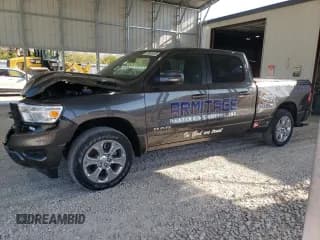 ✅ 2024 Ram 1500 Big Horn • VIN: 1C6SRFMT6RN188455 • Lot: 52808255. Listed on Copart with 35,498 mi. Free auction sales archive from the USA and detailed vehicle history report at DreamBid. Image 1.