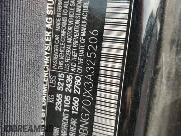 ✅ 2003 Mercedes-Benz S 430 • VIN: WDBNG70JX3A325206 • Лот: 91786225. Опубликован ранее на Copart с пробегом 143 267 миль. Бесплатный доступ к архиву аукционных продаж из США и подробный отчёт об истории автомобиля на DreamBid. Изображение 12.