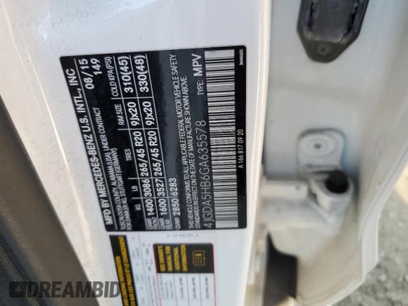 ✅ 2016 Mercedes-Benz GLE 350 • VIN: 4JGDA5HB6GA635578 • Lot: 90250165. Wystawiony na Copart z przebiegiem 101 759 mil. Bezpłatny archiwum sprzedaży aukcyjnych z USA i szczegółowy raport historii pojazdu na DreamBid. Zdjęcie 13.