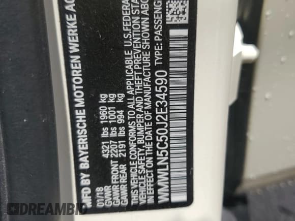 ✅ 2018 MINI Clubman Cooper • VIN: WMWLN5C50J2E34590 • Lot: 66149505. Wystawiony na Copart z przebiegiem 31 752 mil. Bezpłatny archiwum sprzedaży aukcyjnych z USA i szczegółowy raport historii pojazdu na DreamBid. Zdjęcie 13.