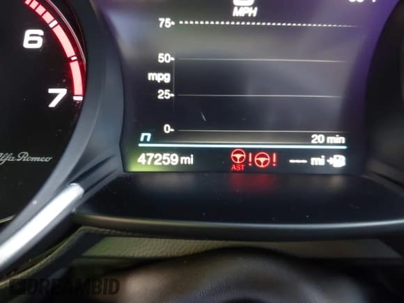 ✅ 2021 Alfa Romeo Giulia • VIN: ZARFAMAN1M7649060 • Lot: 41452670. Listed on IAAI with 47,259 mi. Free auction sales archive from the USA and detailed vehicle history report at DreamBid. Image 7.