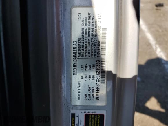 ✅ 2009 Smart fortwo Passion • VIN: WMEEK31X39K219583 • Лот: 64271754. Опубликован ранее на Copart с пробегом 31 313 миль. Бесплатный доступ к архиву аукционных продаж из США и подробный отчёт об истории автомобиля на DreamBid. Изображение 12.