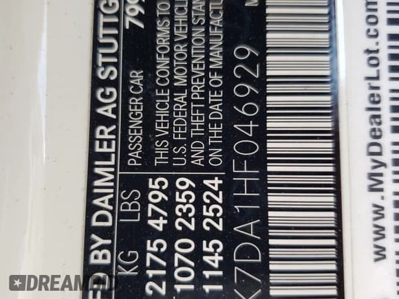 ✅ 2017 Mercedes-Benz SL 550 • VIN: WDDJK7DA1HF046929 • Lot: 40802964. Listed on Copart with 61,713 mi. Free auction sales archive from the USA and detailed vehicle history report at DreamBid. Image 13.