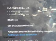 ✅ 2021 Tesla Model 3 Long Range • VIN: 5YJ3E1EB6MF053940 • Lot: 41344978. Wystawiony na IAAI z przebiegiem 38 544 mil. Bezpłatny archiwum sprzedaży aukcyjnych z USA i szczegółowy raport historii pojazdu na DreamBid. Zdjęcie 15.