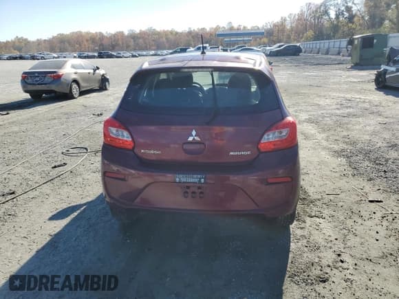 ✅ 2017 Mitsubishi Mirage ES • VIN: ML32A3HJ8HH011915 • Lot: 91159695. Listed on Copart with 126,695 mi. Free auction sales archive from the USA and detailed vehicle history report at DreamBid. Image 6.