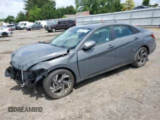 2024 Hyundai Elantra Limited with VIN KMHLP4DG3RU830402, listed as a Copart auction lot 64652855 with 5,409 mi miles and Salvage title. Bid and sale history available at DreamBid. Image 1.