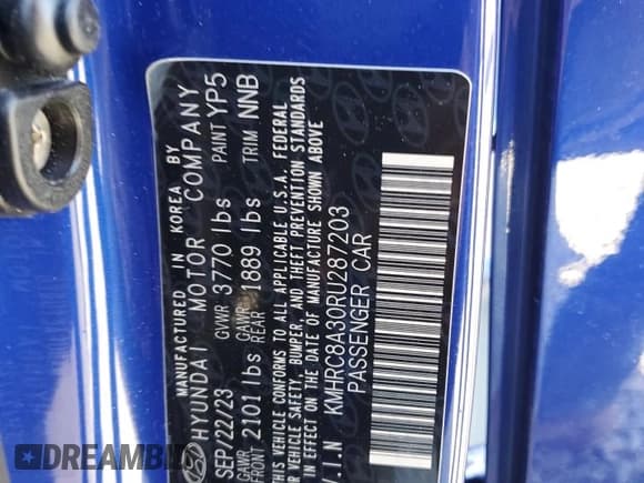 ✅ 2024 Hyundai Venue SEL • VIN: KMHRC8A30RU287203 • Lot: 78472864. Listed on Copart with 8,095 mi. Free auction sales archive from the USA and detailed vehicle history report at DreamBid. Image 15.