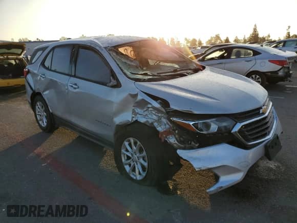 2019 Chevrolet Equinox LS with VIN 2GNAXHEV5K6201798, listed as a Copart auction lot 71724095 with 50,317 mi miles and Salvage title. Bid and sale history available at DreamBid. Image 4.