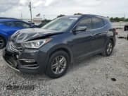 ✅ 2018 Hyundai Santa Fe 2.4L • VIN: 5XYZU3LB3JG507173 • Лот: 57380424. Опубликован ранее на Copart с пробегом 94 036 миль. Бесплатный доступ к архиву аукционных продаж из США и подробный отчёт об истории автомобиля на DreamBid. Изображение 1.