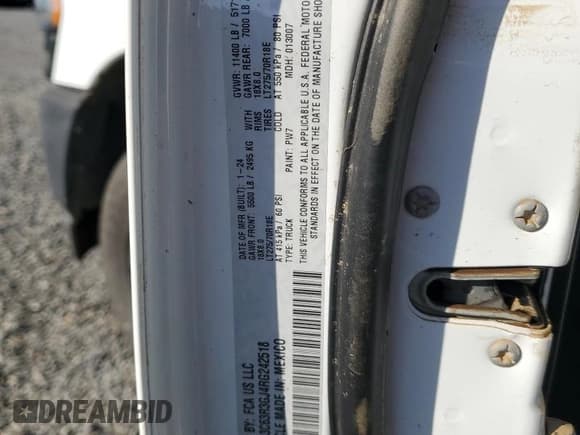 ✅ 2024 Ram 3500 Tradesman • VIN: 3C63R3GJ4RG242518 • Лот: 74441074. Опубликован ранее на Copart с пробегом Не указан. Бесплатный доступ к архиву аукционных продаж из США и подробный отчёт об истории автомобиля на DreamBid. Изображение 13.