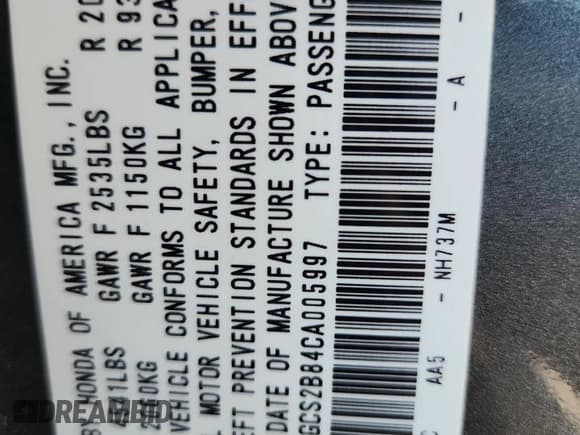 ✅ 2012 Honda Accord EX-L • VIN: 1HGCS2B84CA005997 • Lot: 87487725. Listed on Copart with 88,026 mi. Free auction sales archive from the USA and detailed vehicle history report at DreamBid. Image 12.