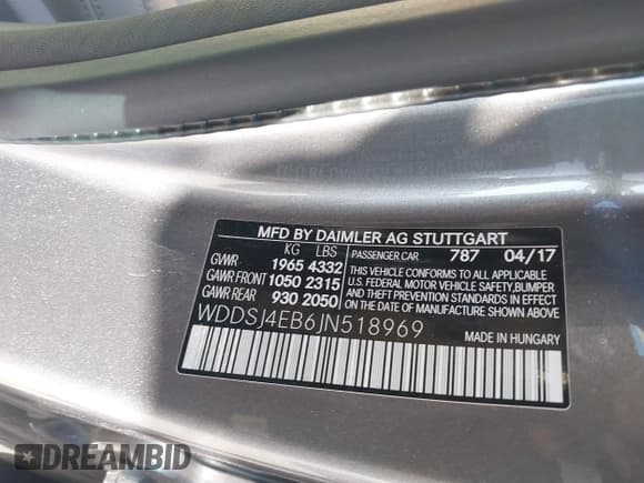 ✅ 2018 Mercedes-Benz CLA 250 • VIN: WDDSJ4EB6JN518969 • Lot: 41196085. Listed on IAAI with 53,886 mi. Free auction sales archive from the USA and detailed vehicle history report at DreamBid. Image 9.