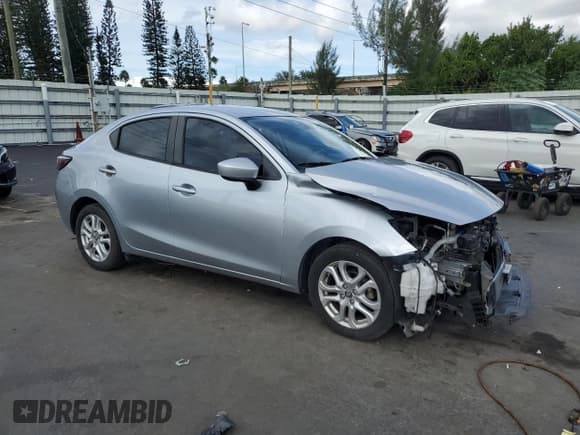 ✅ 2017 Toyota Yaris • VIN: 3MYDLBYV6HY161914 • Lot: 91513935. Listed on Copart with 46,587 mi. Free auction sales archive from the USA and detailed vehicle history report at DreamBid. Image 4.