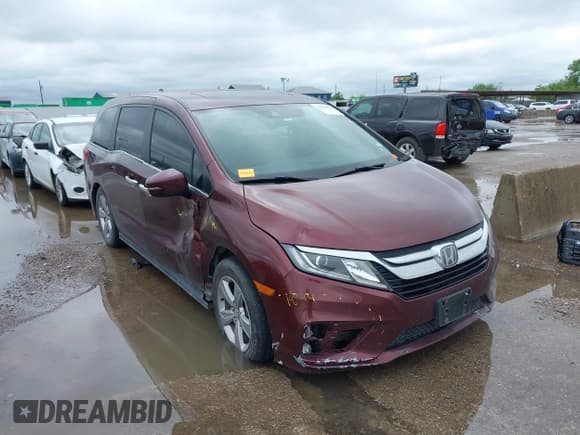 ✅ 2019 Honda Odyssey EX-L • VIN: 5FNRL6H75KB075302 • Lot: 42205416. Wystawiony na IAAI z przebiegiem 53 841 mil. Bezpłatny archiwum sprzedaży aukcyjnych z USA i szczegółowy raport historii pojazdu na DreamBid. Zdjęcie 1.