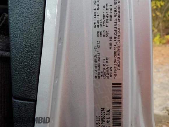 ✅ 2023 Jeep Wrangler Rubicon • VIN: 1C4JJXR61PW630974 • Lot: 90245445. Listed on Copart with 57,589 mi. Free auction sales archive from the USA and detailed vehicle history report at DreamBid. Image 12.