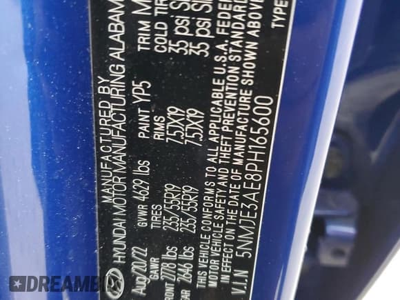 ✅ 2023 Hyundai Tucson Limited • VIN: 5NMJE3AE8PH165600 • Lot: 70328234. Listed on Copart with 33,094 mi. Free auction sales archive from the USA and detailed vehicle history report at DreamBid. Image 15.