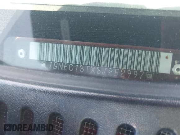 ✅ 2003 Chevrolet Tahoe LS • VIN: 1GNEC13TX3J252997 • Lot: 42504734. Listed on IAAI with 118,972 mi. Free auction sales archive from the USA and detailed vehicle history report at DreamBid. Image 17.