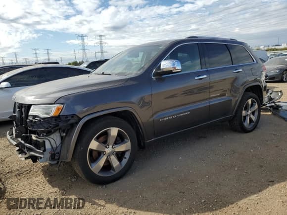 ✅ 2015 Jeep Grand Cherokee Overland • VIN: 1C4RJFCM8FC871547 • Lot: 85890835. Listed on Copart with 122,735 mi. Free auction sales archive from the USA and detailed vehicle history report at DreamBid. Image 1.