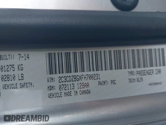 ✅ 2015 Dodge Challenger SXT Plus • VIN: 2C3CDZBGXFH700231 • Lot: 43407846. Wystawiony na IAAI z przebiegiem 129 305 mil. Bezpłatny archiwum sprzedaży aukcyjnych z USA i szczegółowy raport historii pojazdu na DreamBid. Zdjęcie 9.