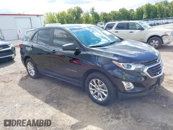 ✅ 2020 Chevrolet Equinox LS • VIN: 2GNAXSEV6L6115270 • Lot: 43171299. Listed on IAAI with 84,268 mi. Free auction sales archive from the USA and detailed vehicle history report at DreamBid. Image 1.