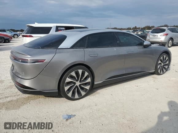 ✅ 2023 Lucid Air Grand Touring • VIN: 50EA1GBA8PA005673 • Lot: 75220544. Listed on Copart with Not provided. Free auction sales archive from the USA and detailed vehicle history report at DreamBid. Image 3.