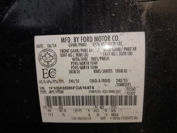 ✅ 2015 Ford Explorer • VIN: 1FM5K8B86FGA16474 • Lot: 40575399. Wystawiony na IAAI z przebiegiem 184 516 mil. Bezpłatny archiwum sprzedaży aukcyjnych z USA i szczegółowy raport historii pojazdu na DreamBid. Zdjęcie 9.