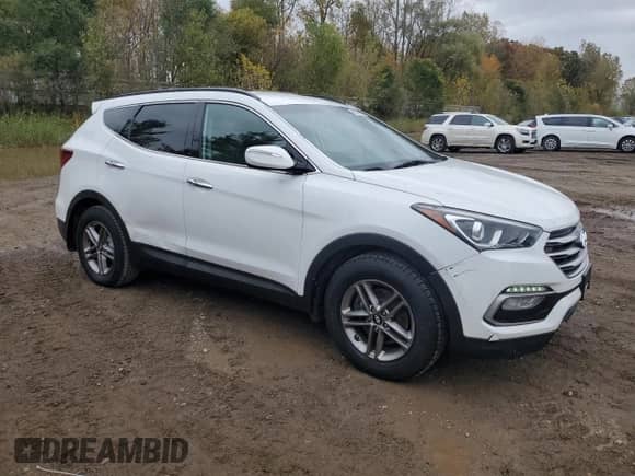 2018 Hyundai Santa Fe 2.4L z VIN 5XYZUDLB8JG536576, wystawiony jako Copart lot #89845255 z przebiegiem 152 793 mil mil oraz Czysty tytuł • Clean title. Historia ofert i sprzedaży dostępna na DreamBid. Obrazek 4.
